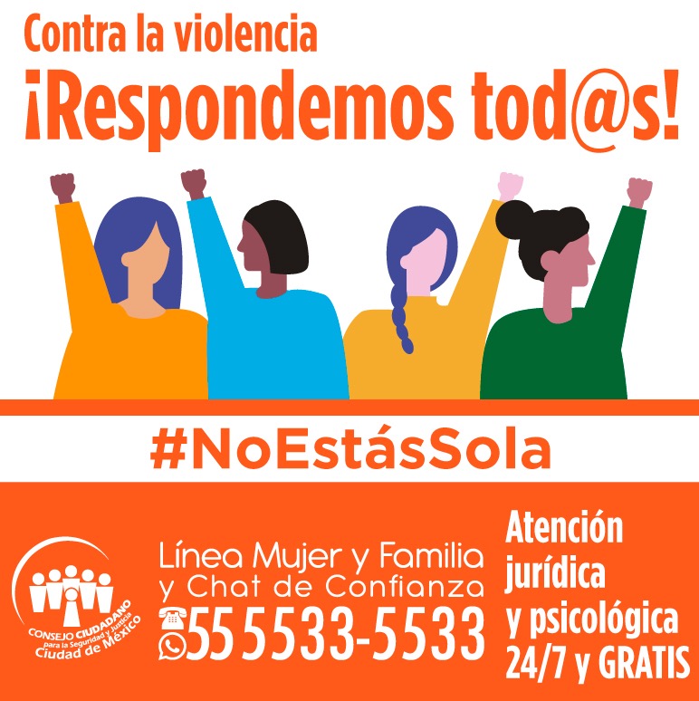 APOYAMOS A MÁS DE 10 MIL MUJERES ANTE LA VIOLENCIA DE GÉNERO